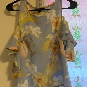 Floral OFF THE SHOULDER blouse